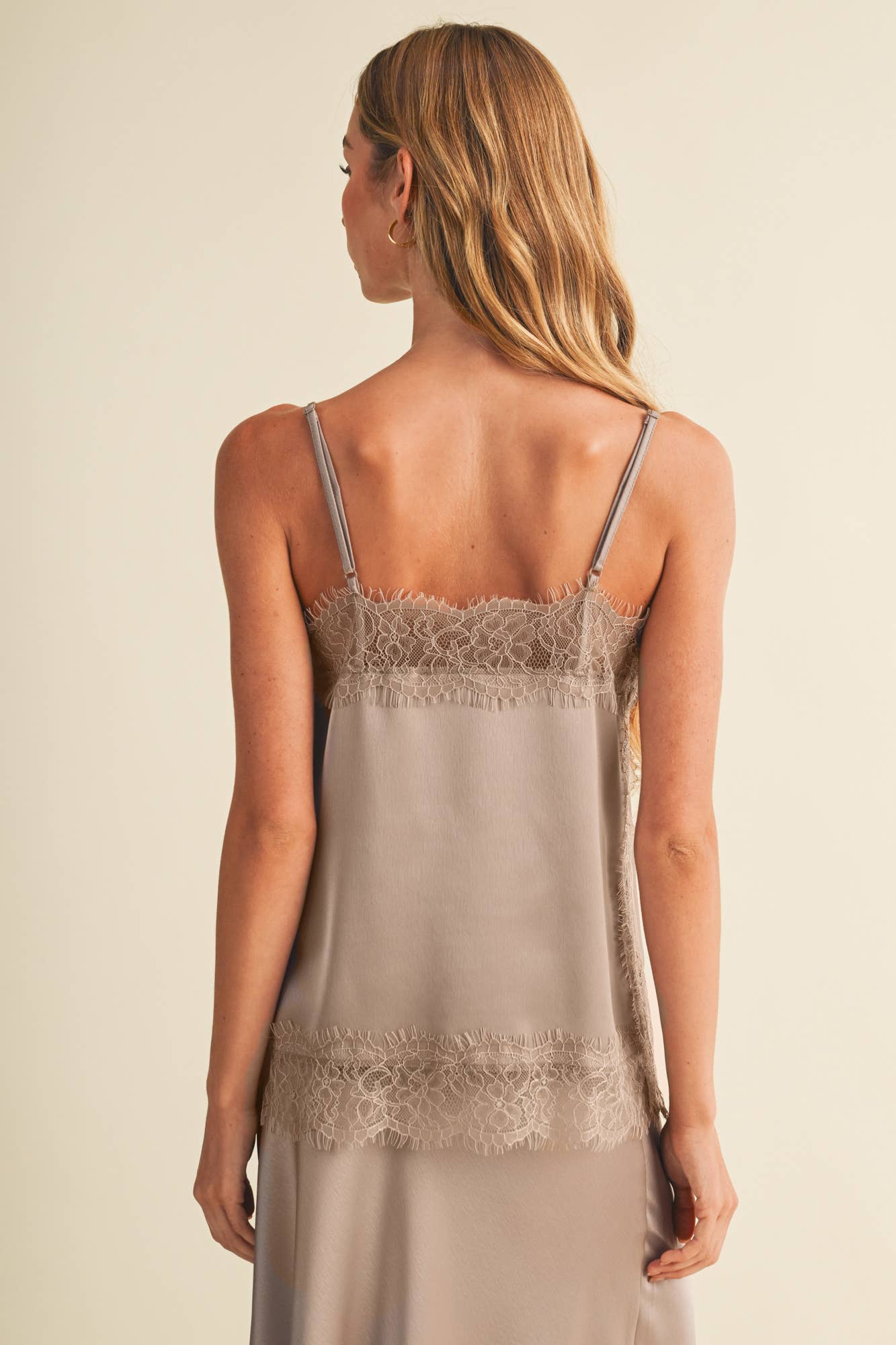 Amalie Scallop-Lace Trim Cami