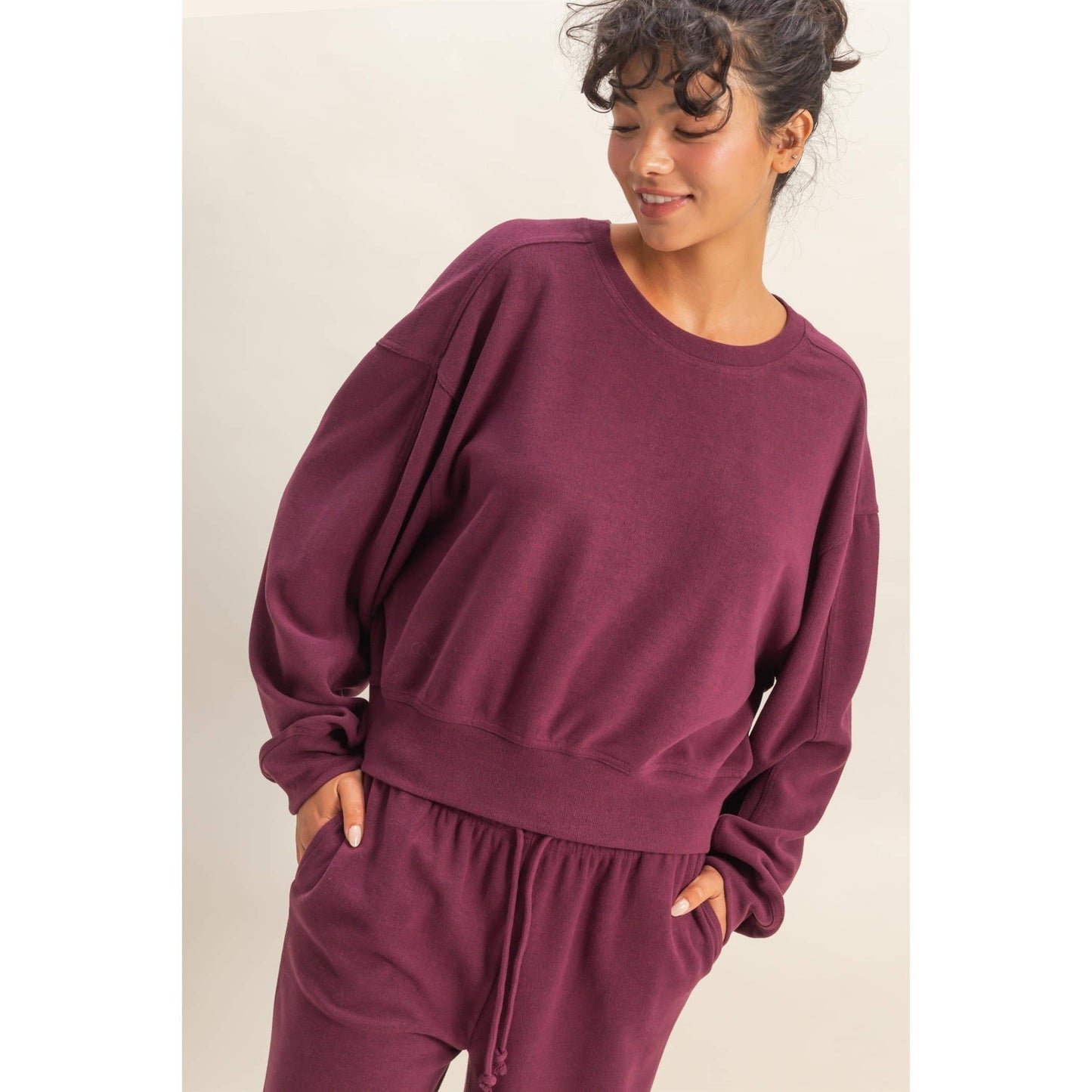 Madison Ribbed Relaxed Fit Sweatshirt