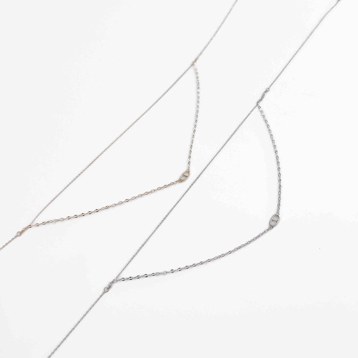 Parker Oval Pendant Layered Necklace