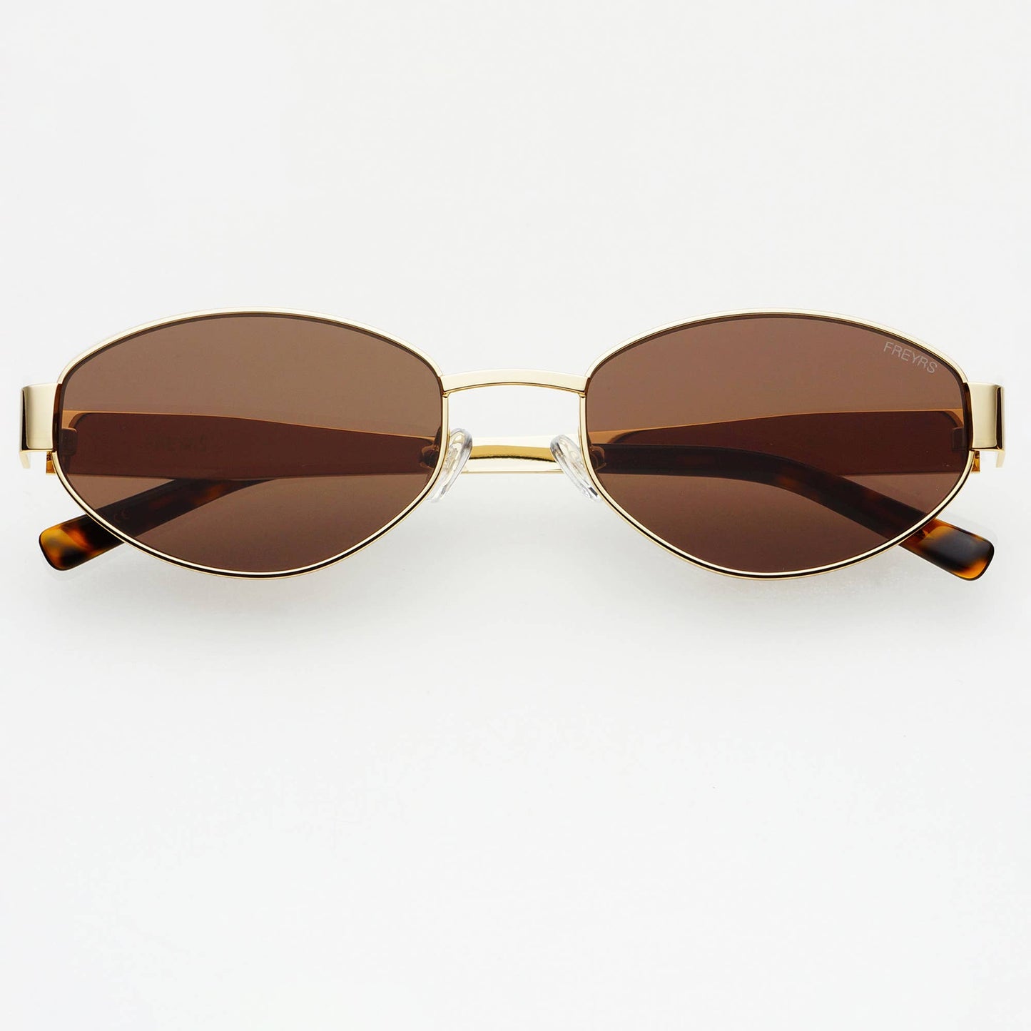 Soho Brown Oval Sunglasses