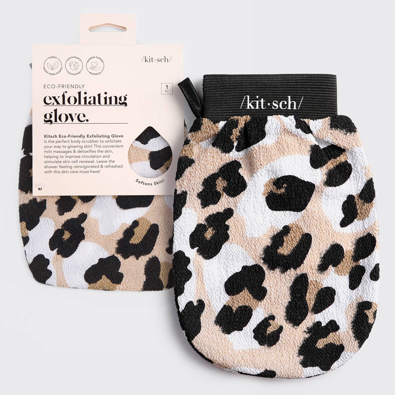 Eco-Friendly Exfoliating Glove - Leopard