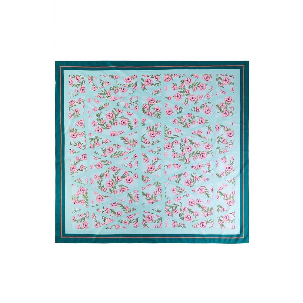 Triangle Window Ditsy Floral Square Scarf