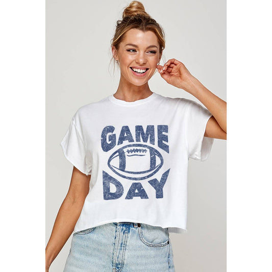 Game Day Graphic Crop Tee