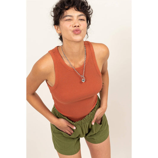 Claire Ribbed Tank Top