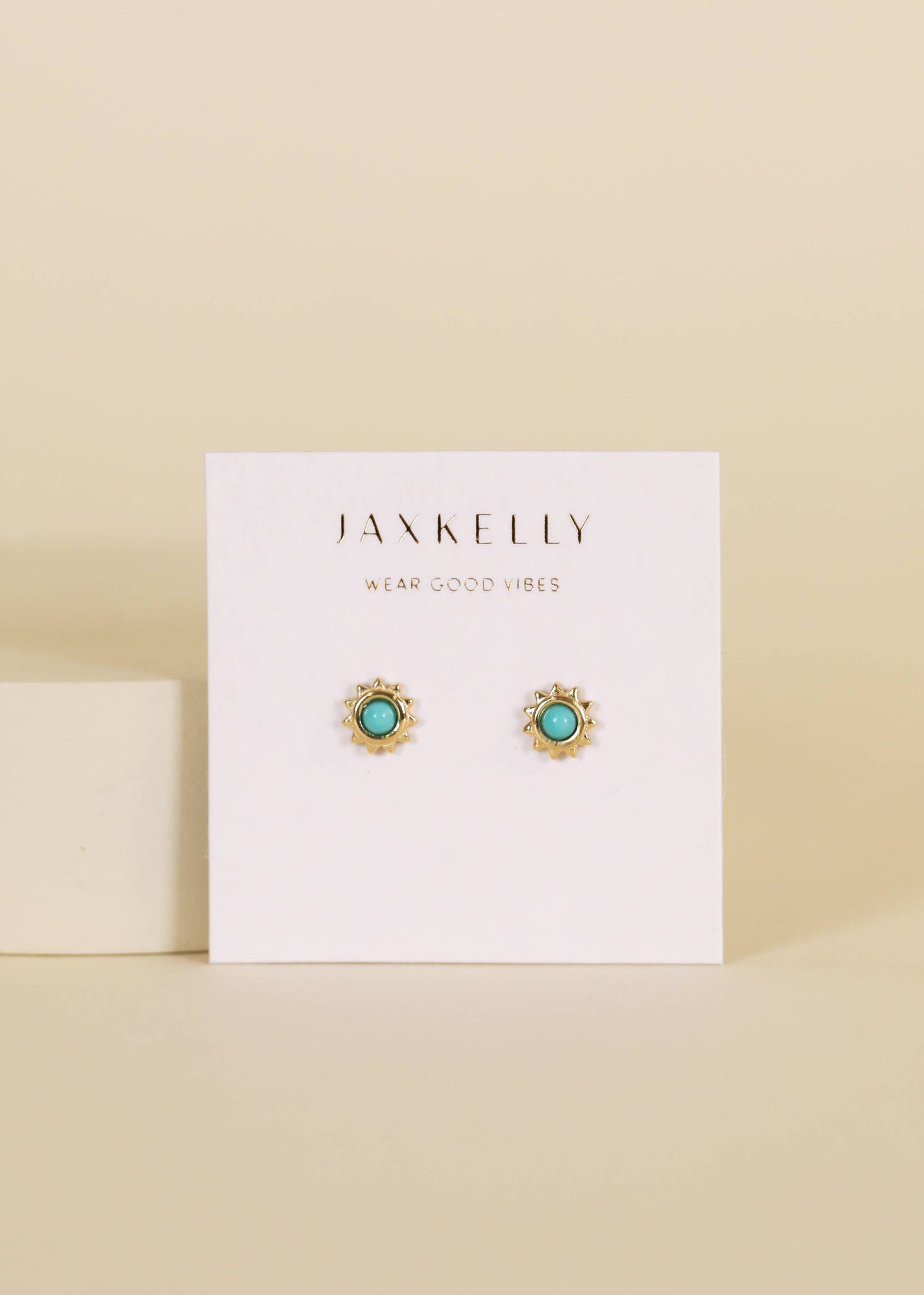 Sun Stud - Turquoise Earrings