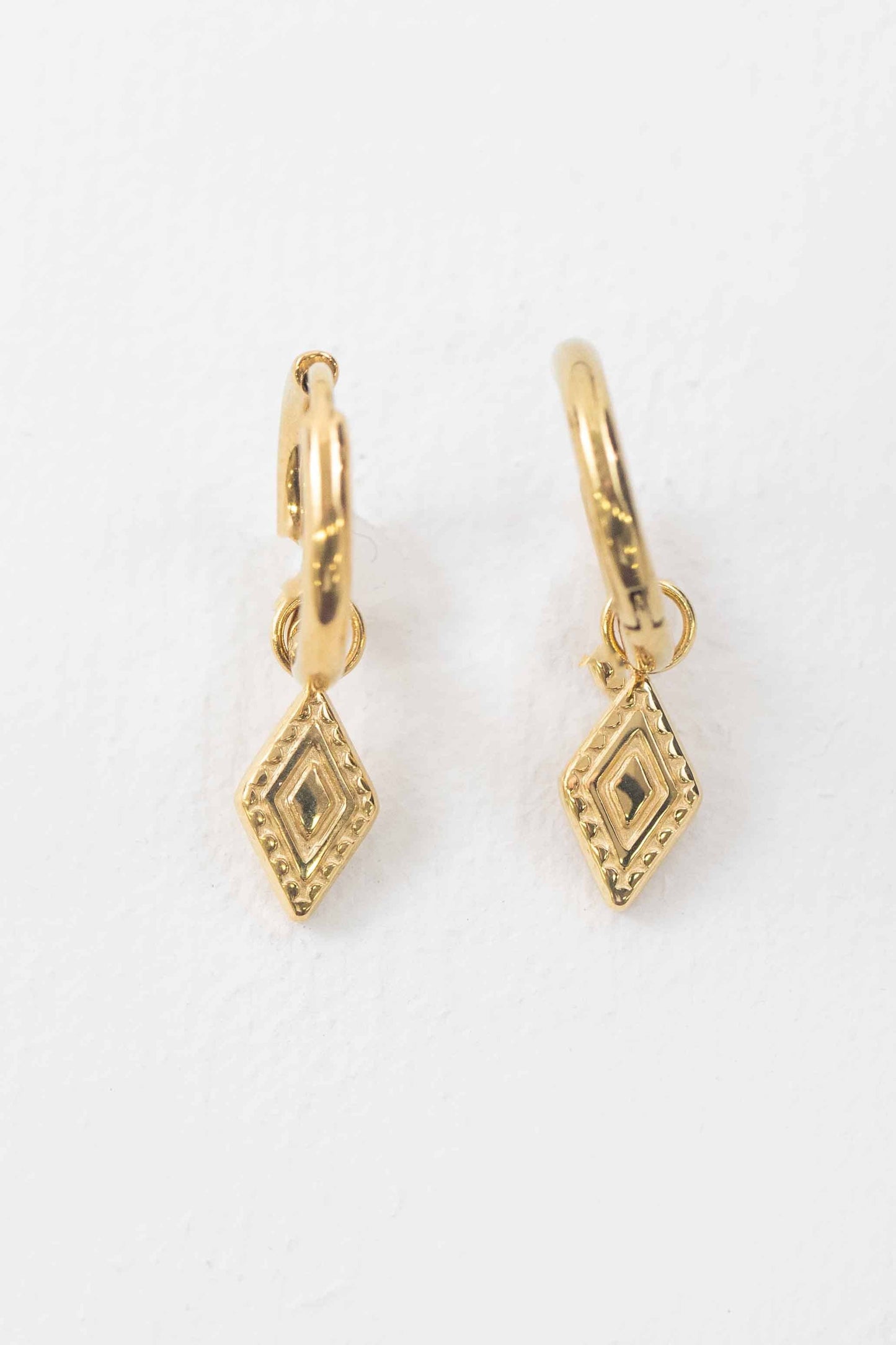 Dangle Huggie Hoop Earrings