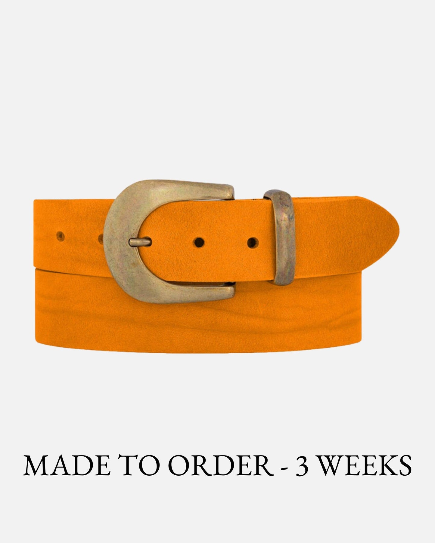 Andrea |  Gold Buckle Leather Belt Women