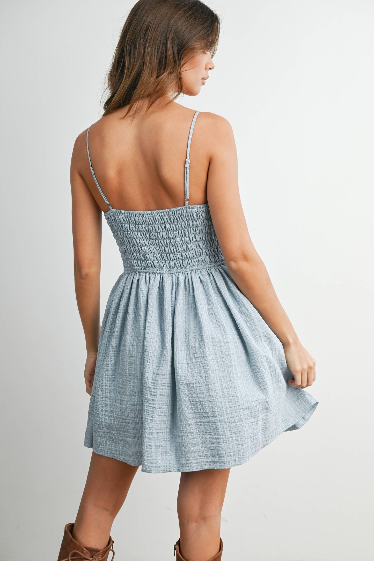 Gwen Polka Dot Fit & Flare Dress