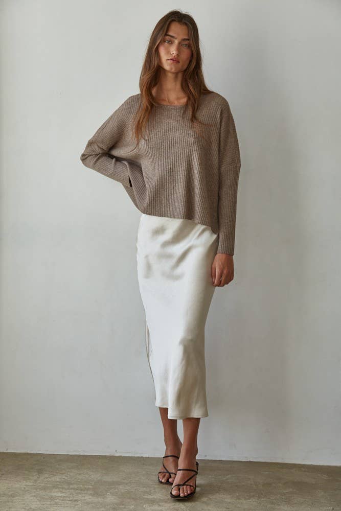 Holly Knit Ribbed Sweater