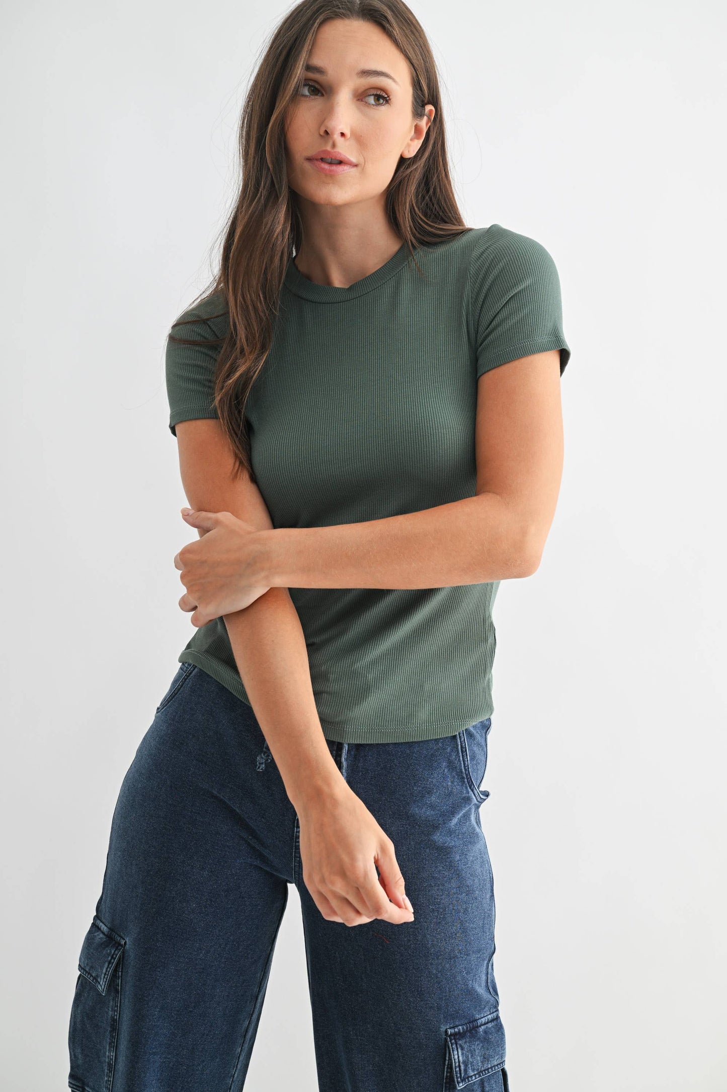Essential Micro-Ribbed Athleisure Top