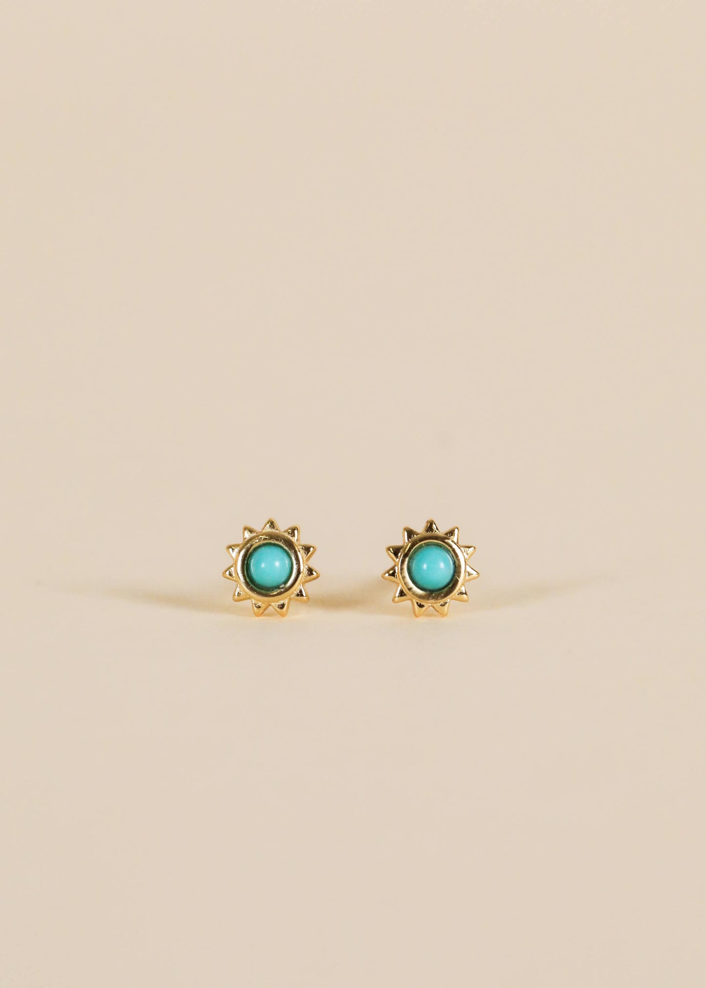 Sun Stud - Turquoise Earrings