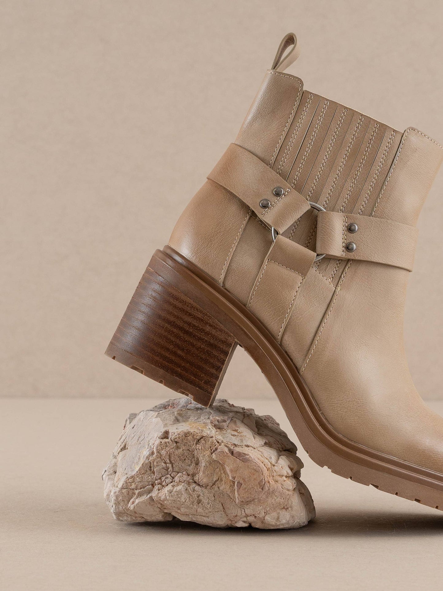 The Jayden | Khaki Motorcycle Bootie