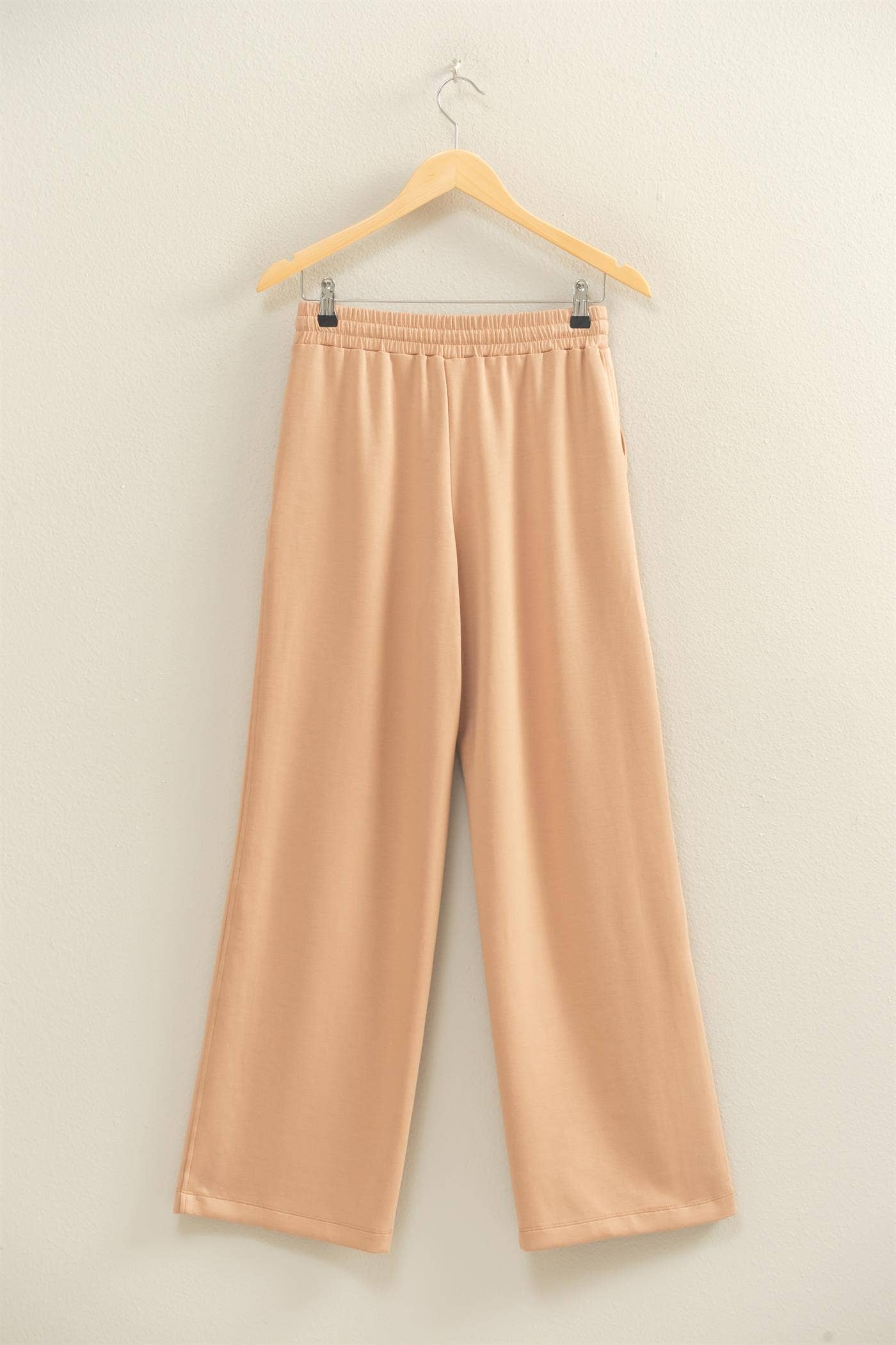 Scuba Wide-Leg Drawstring Sweatpants