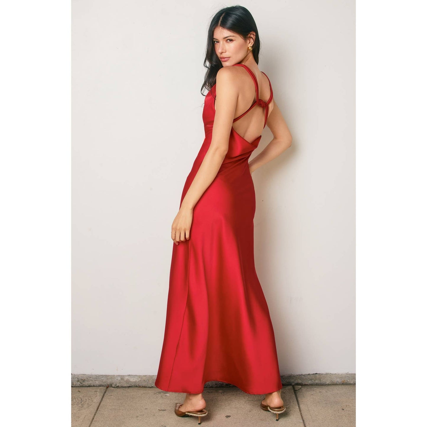 Going Out Twisted Strap Maxi Dress