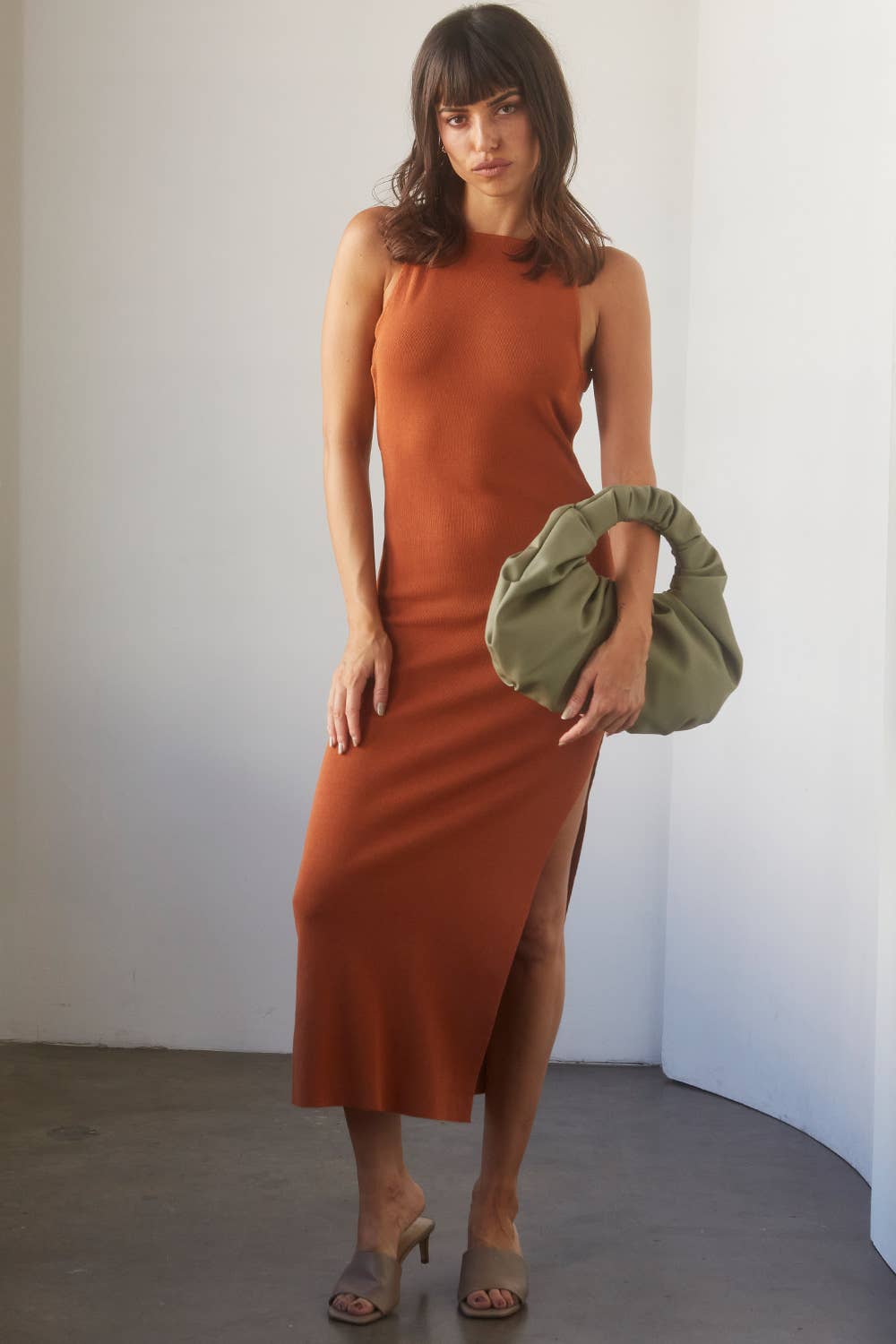 The Irina Dress - Rust