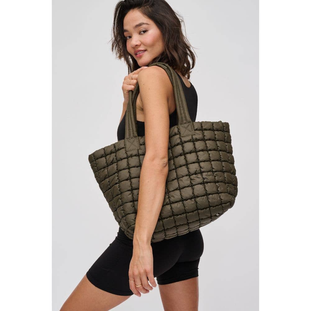 Breakaway - Quilted Puffer Nylon Tote