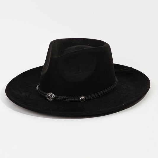 Braided Chevron Fedora Hat