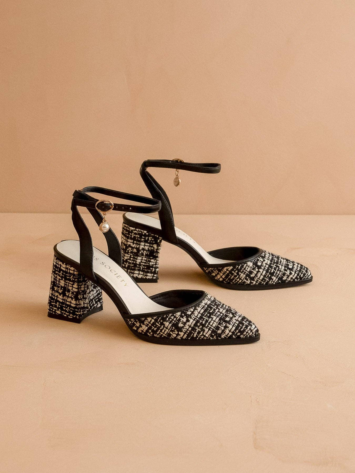 The Princess | Black Tweed Heel