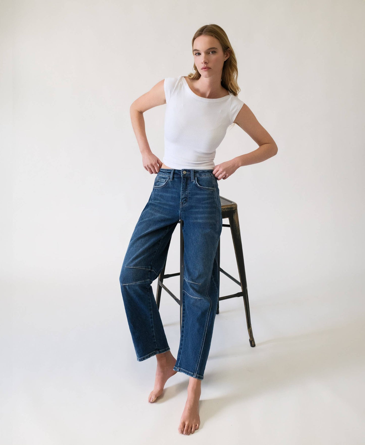 Danielle Barrel Leg Denim