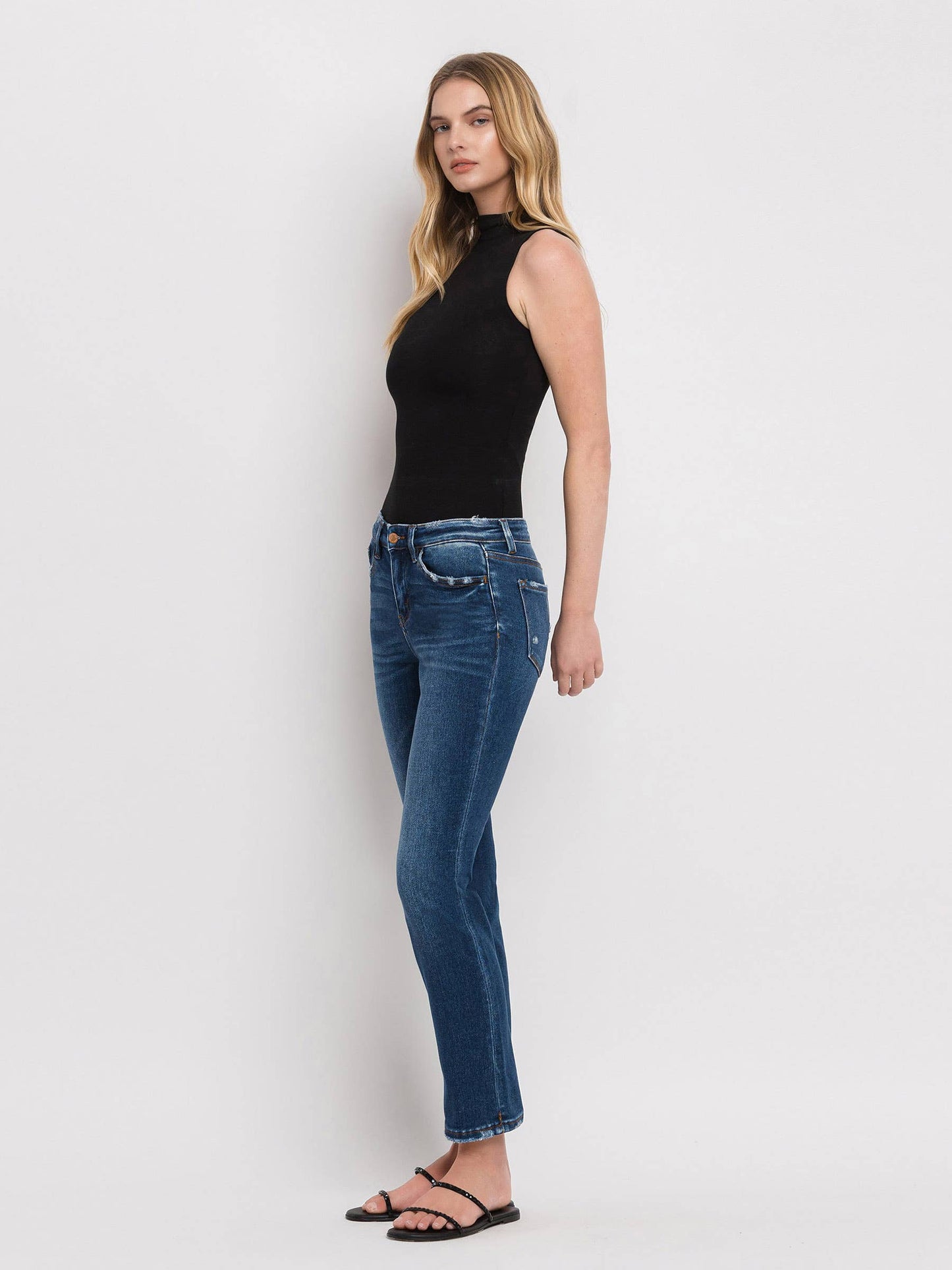 Janine Mid Rise Ankle Slim Jeans