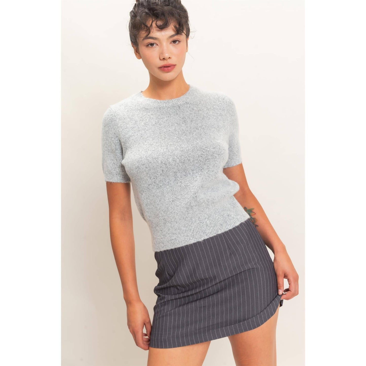 Ana Crew Neck Knit Top