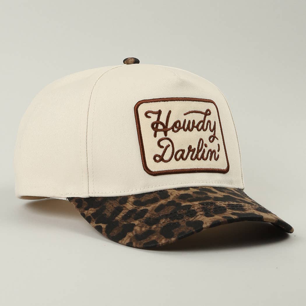 Howdy Darlin' Leopard Brim Hat