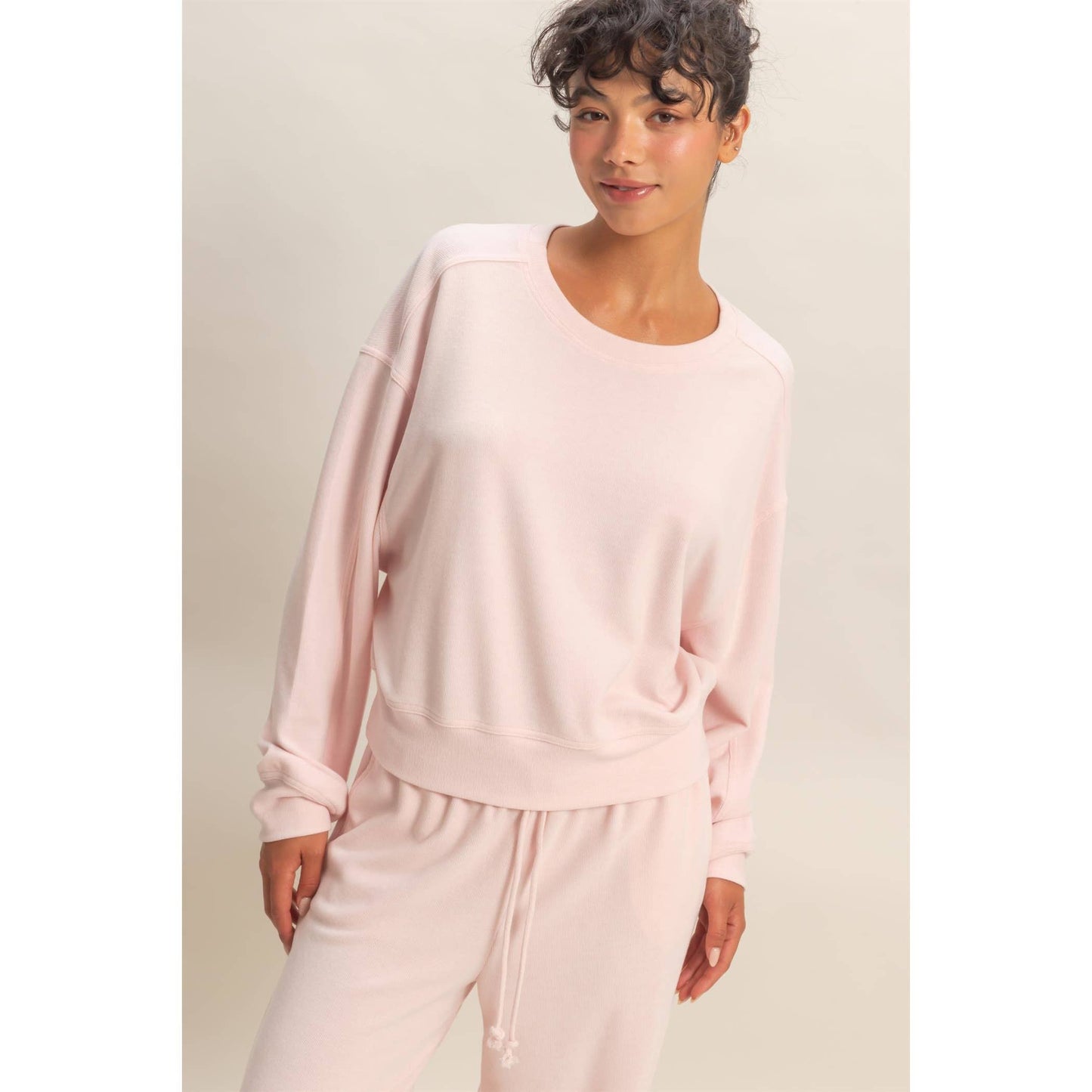 Madison Ribbed Relaxed Fit Sweatshirt
