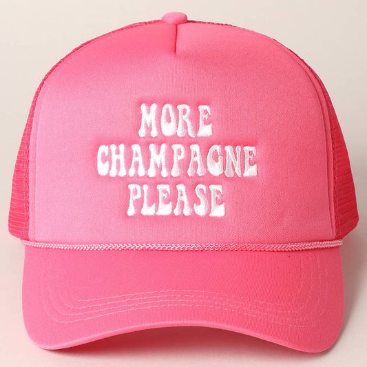 More Champagne Please Trucker Hat