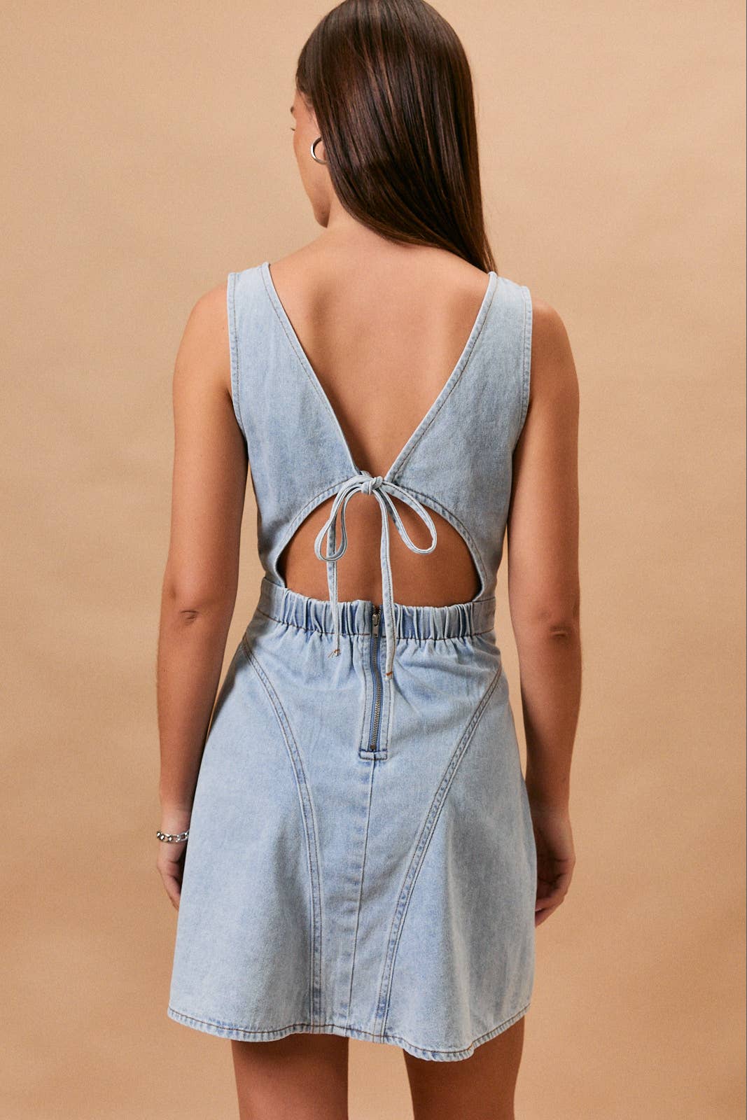 Brailee Flared Denim Dress