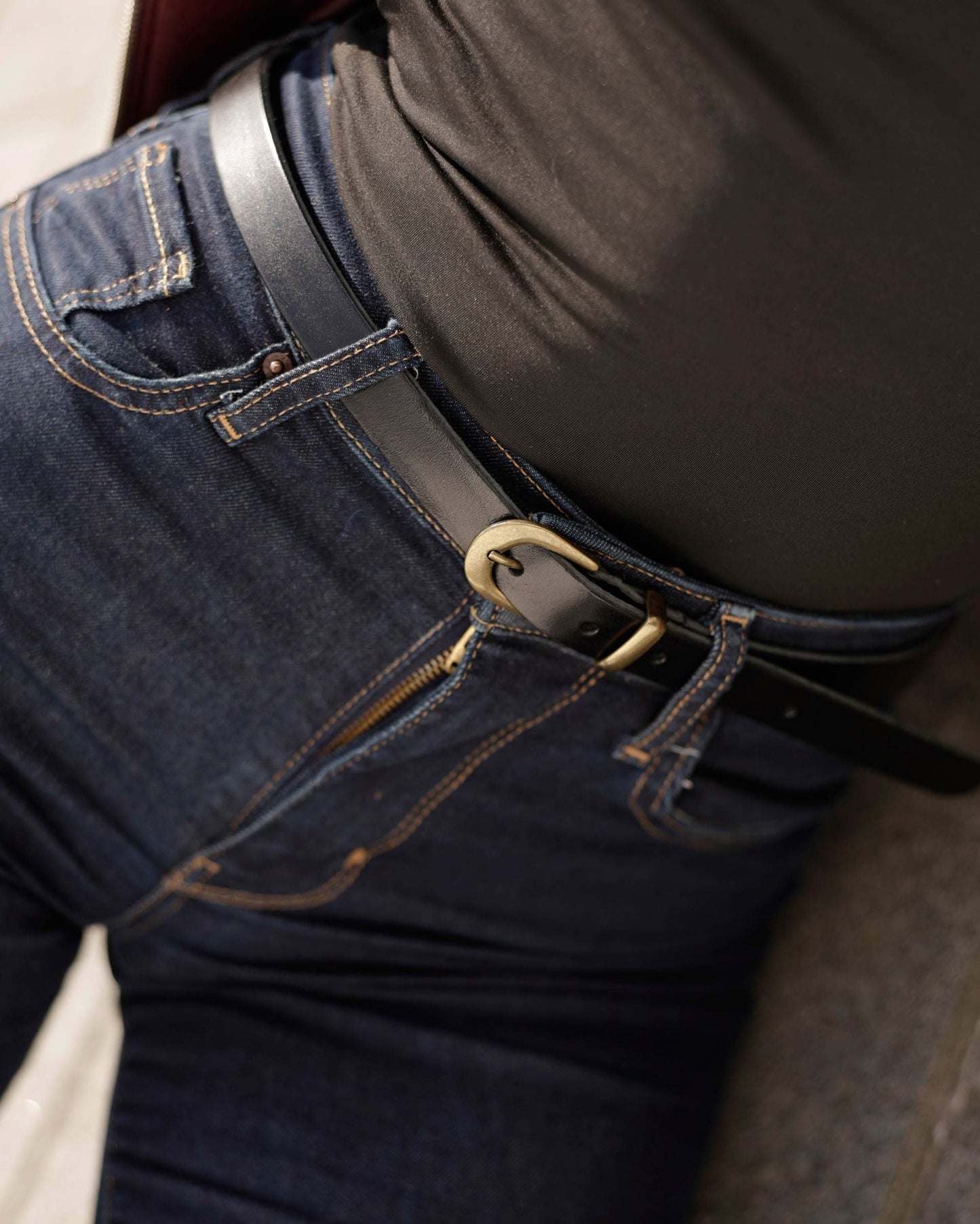 Ank | Skinny Leather Belt