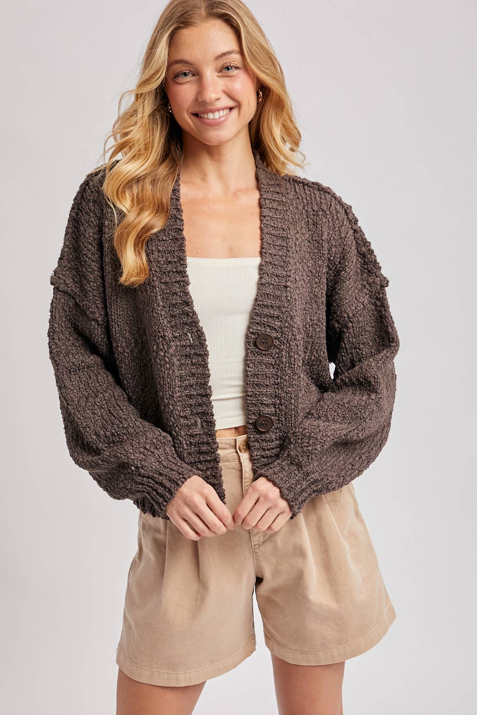 Katie Popcorn Cardigan