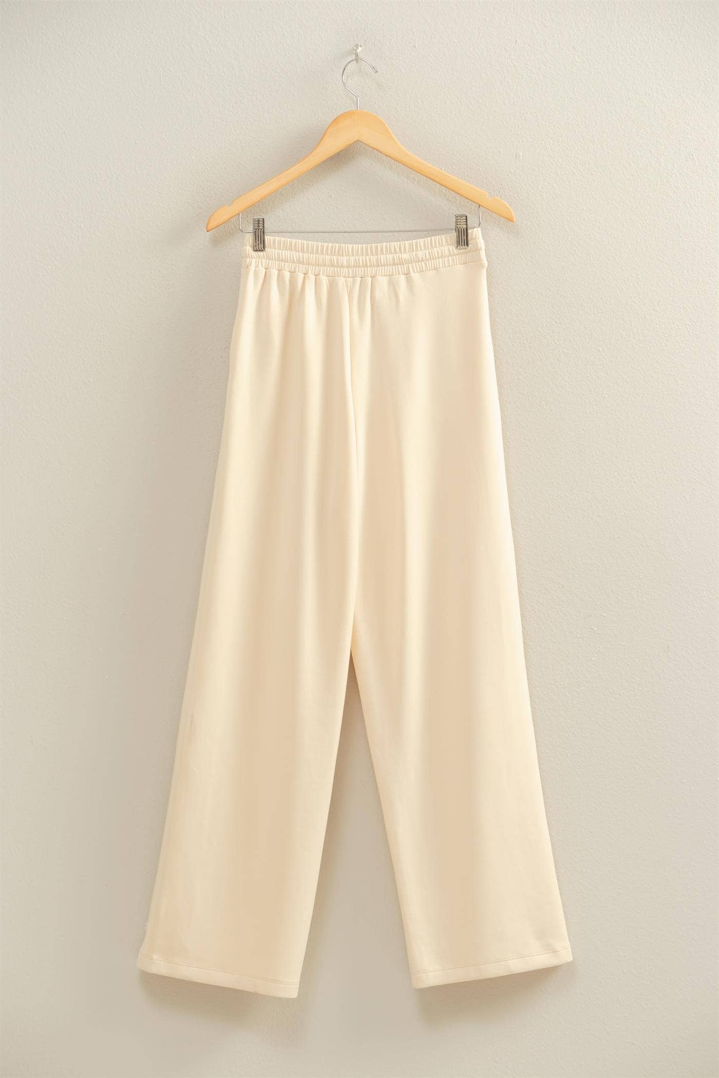 Scuba Wide-Leg Drawstring Sweatpants