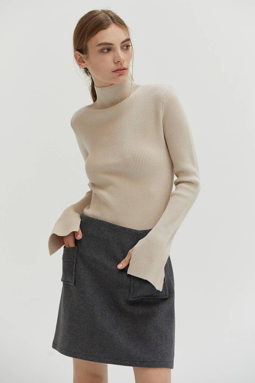 Elaine Mock Neck Sweater