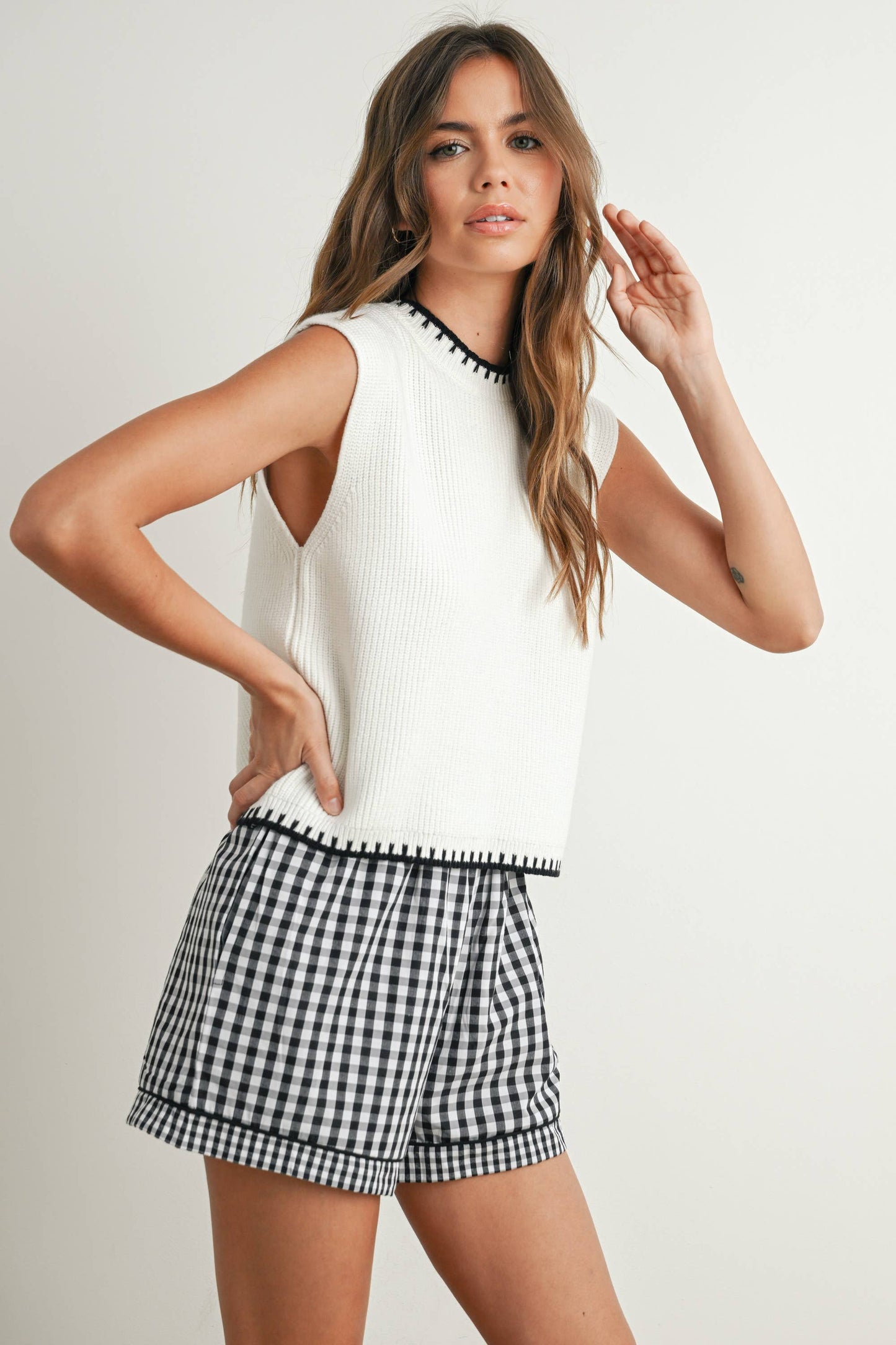 Addyson Ribbed Sweater Vest