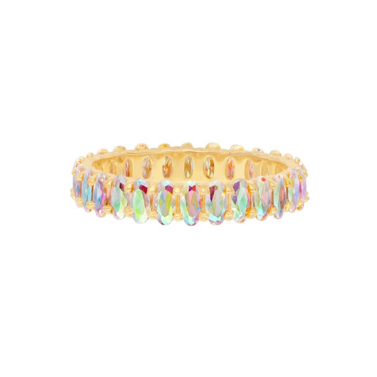 Angel Quartz Eternity Band