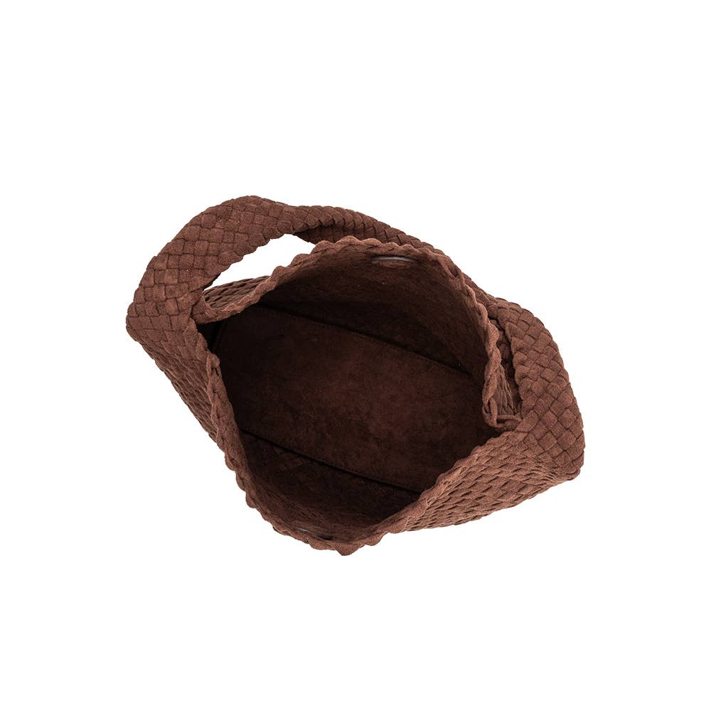 Johanna Tobacco Vegan Suede Shoulder Bag