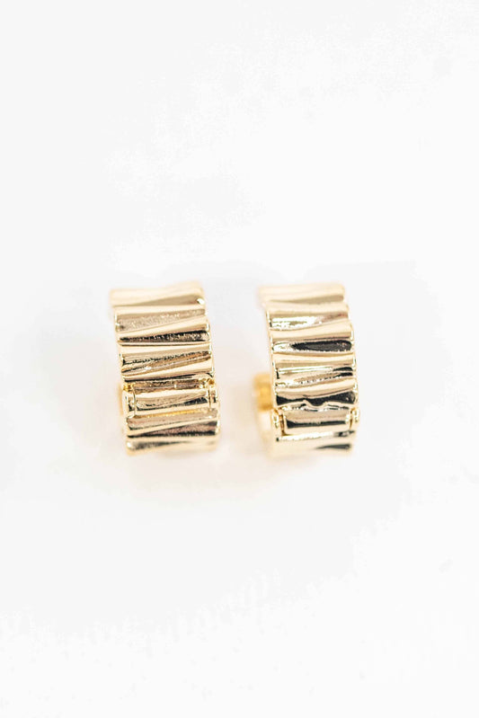 Ripple Hoop Earrings