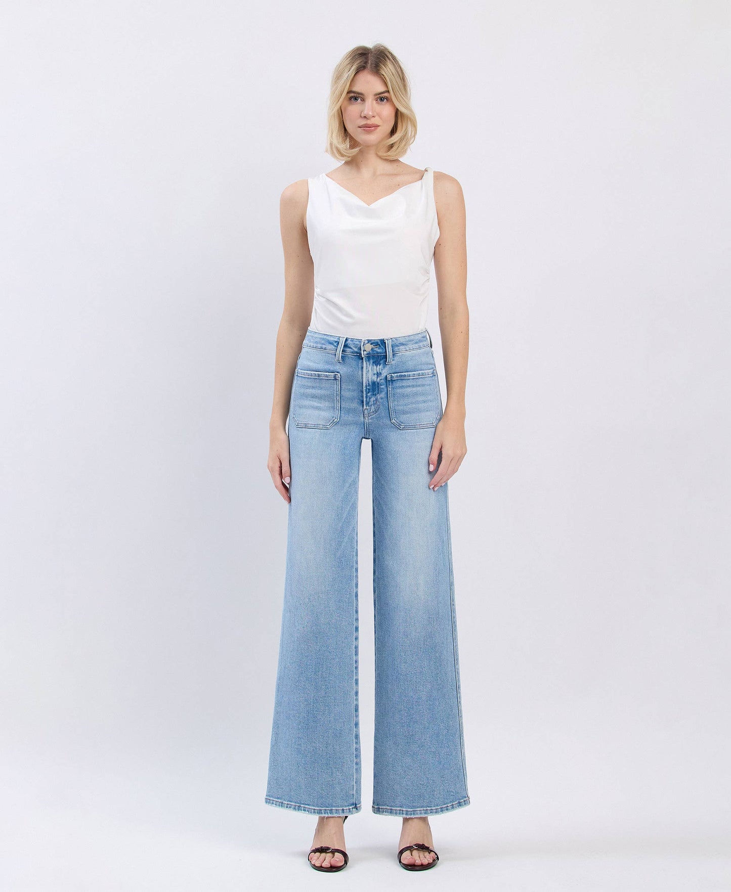 Hollis High Rise Patch Pocket Jean