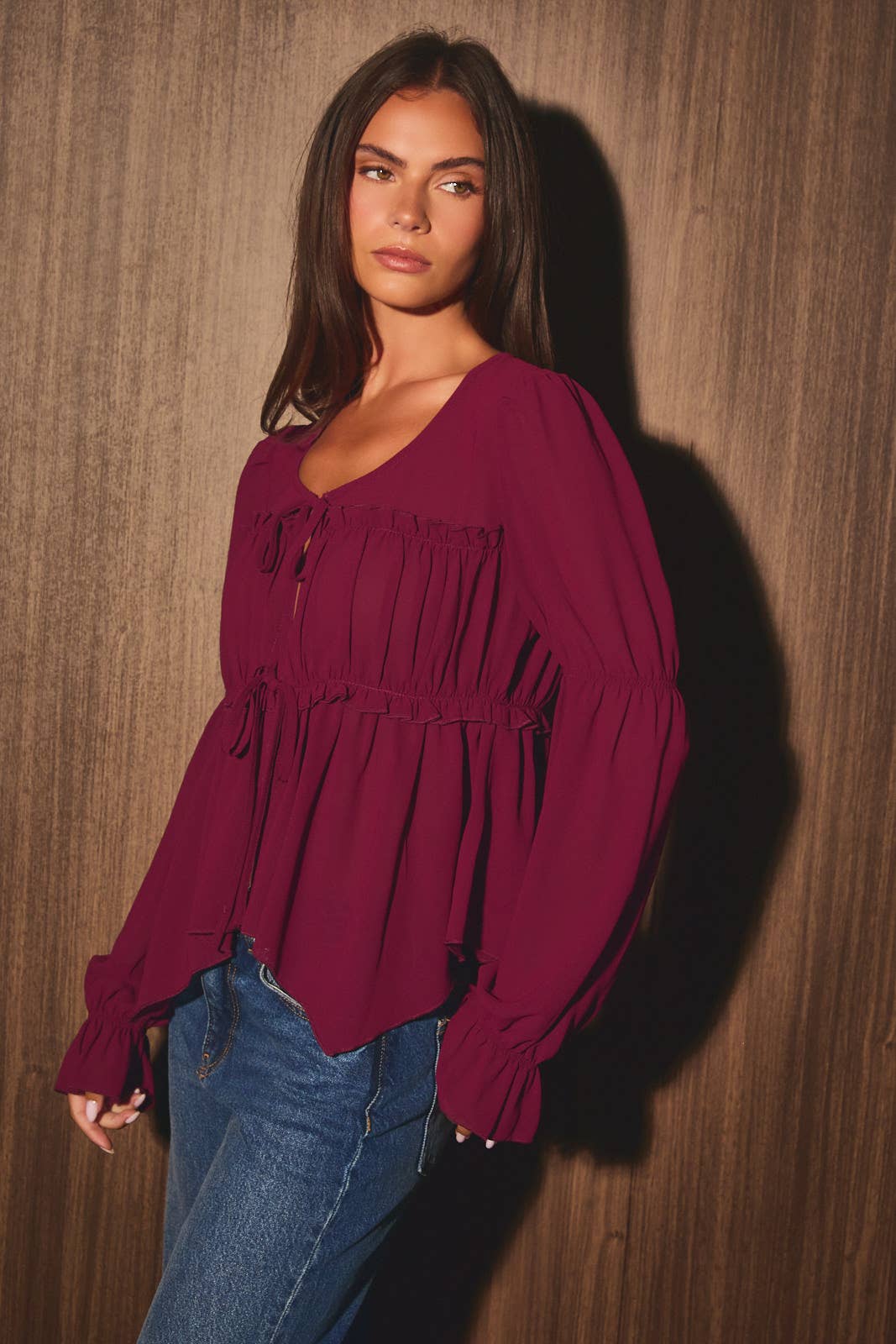 Callie Chiffon Blouse