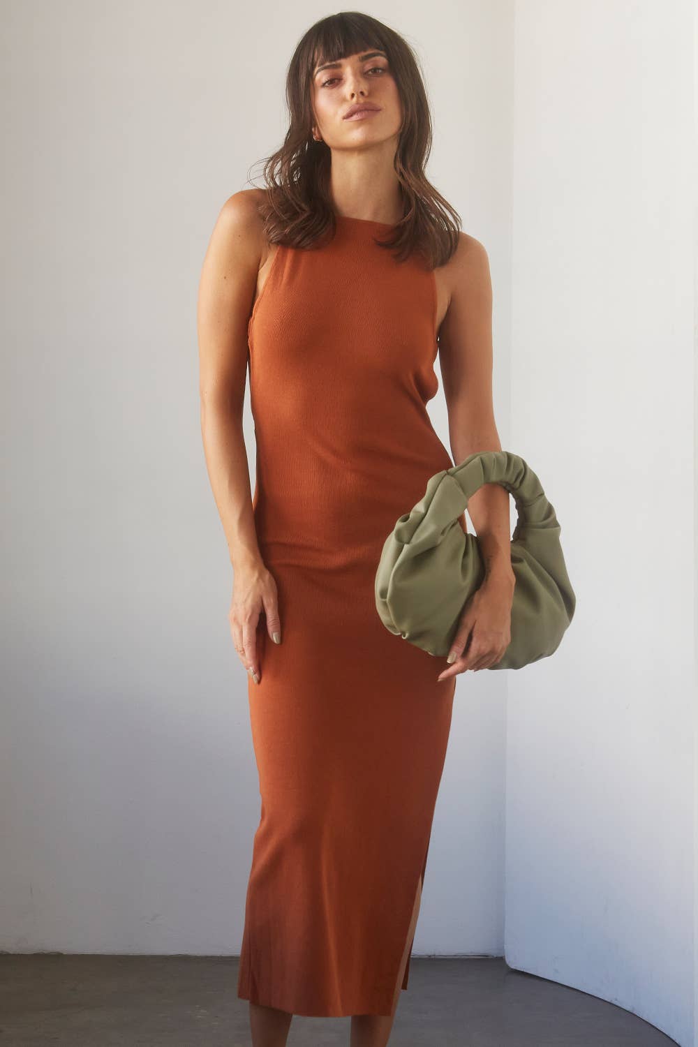 The Irina Dress - Rust