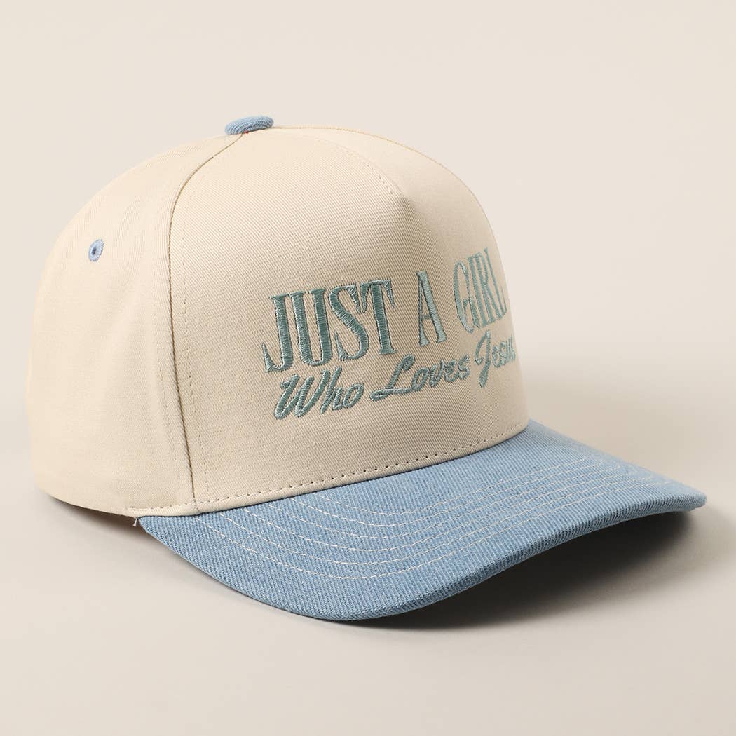 Just A Girl Who Loves Jesus Trucker Hat
