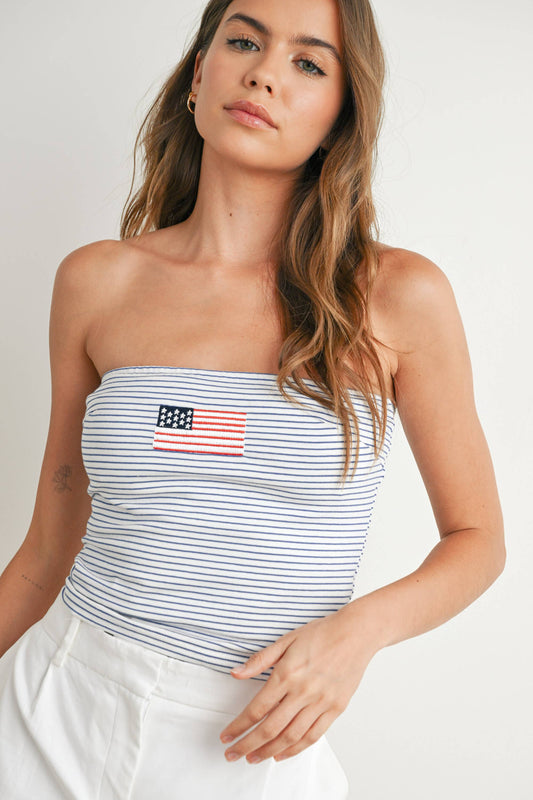 Stars and Stripes Tube Top
