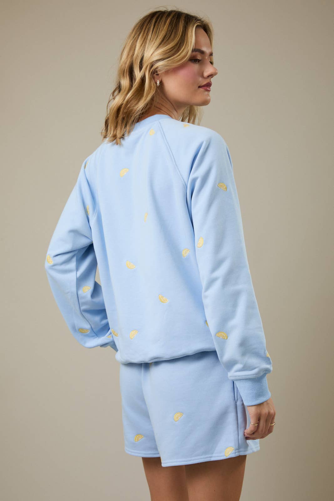 Lemon Embroidered Sweatshirt