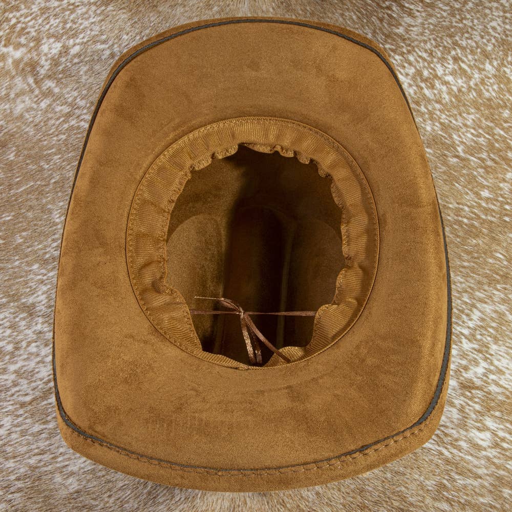 Suede Cowboy Hat / Frayed Chain Band