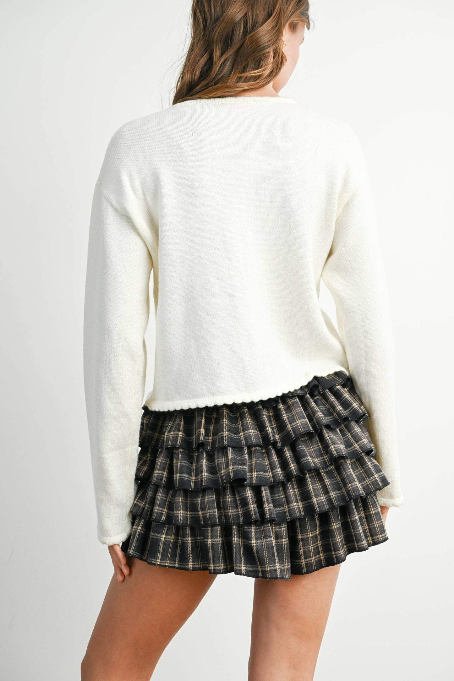 Georgina Tie-Front Long Sleeve Top