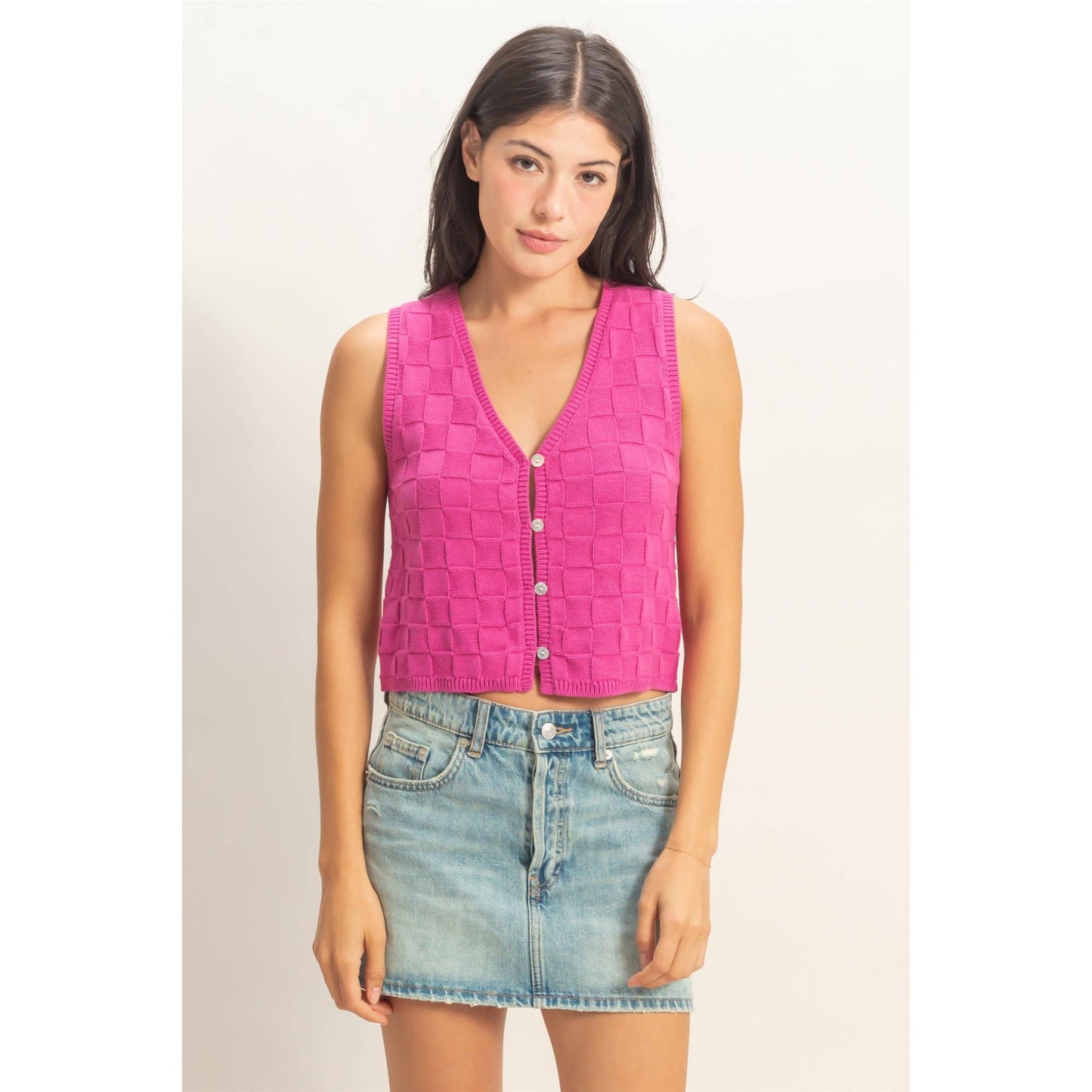 Kayla Basket Weave Vest