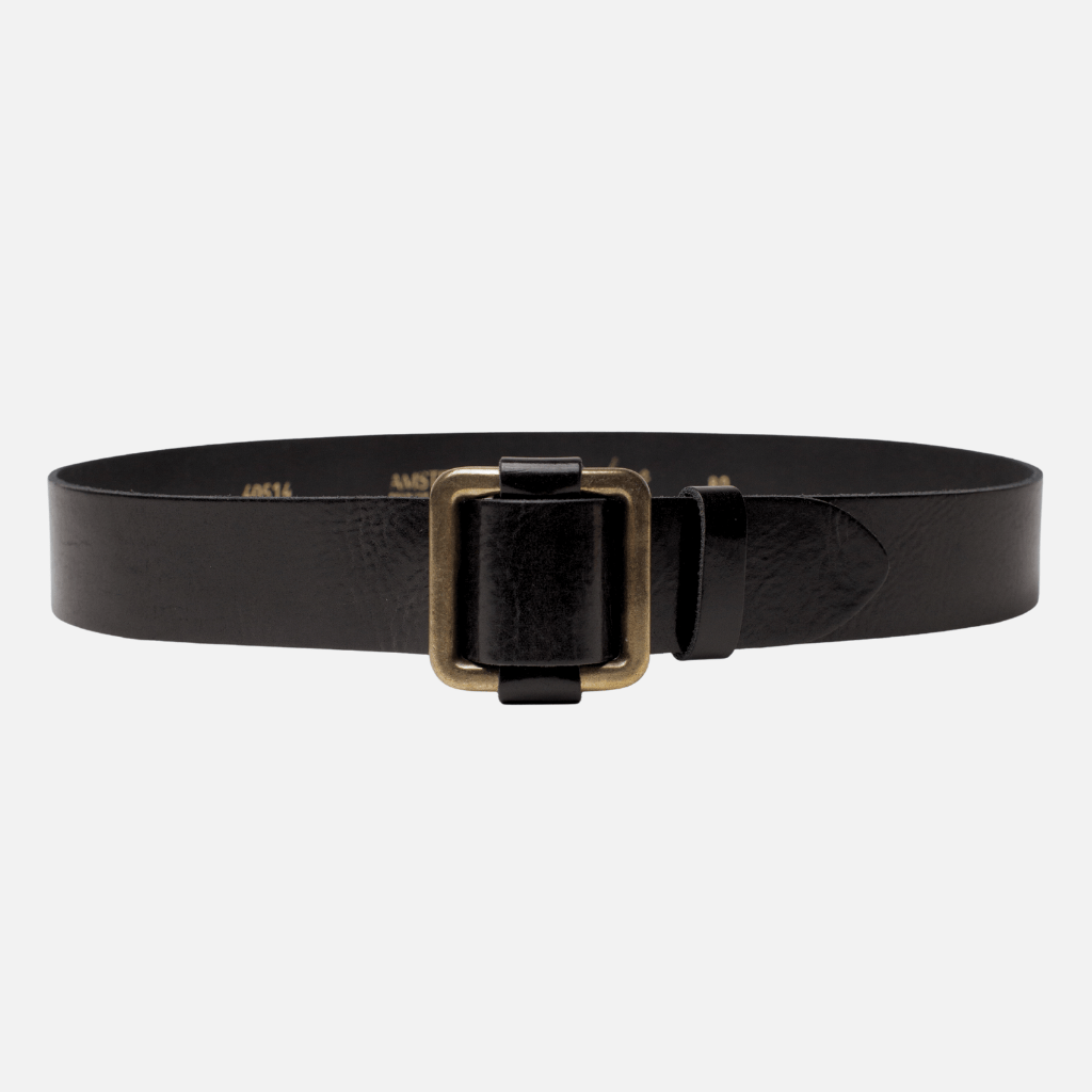 Pelle | Adjustable Gold Buckle Leather Slide Belt