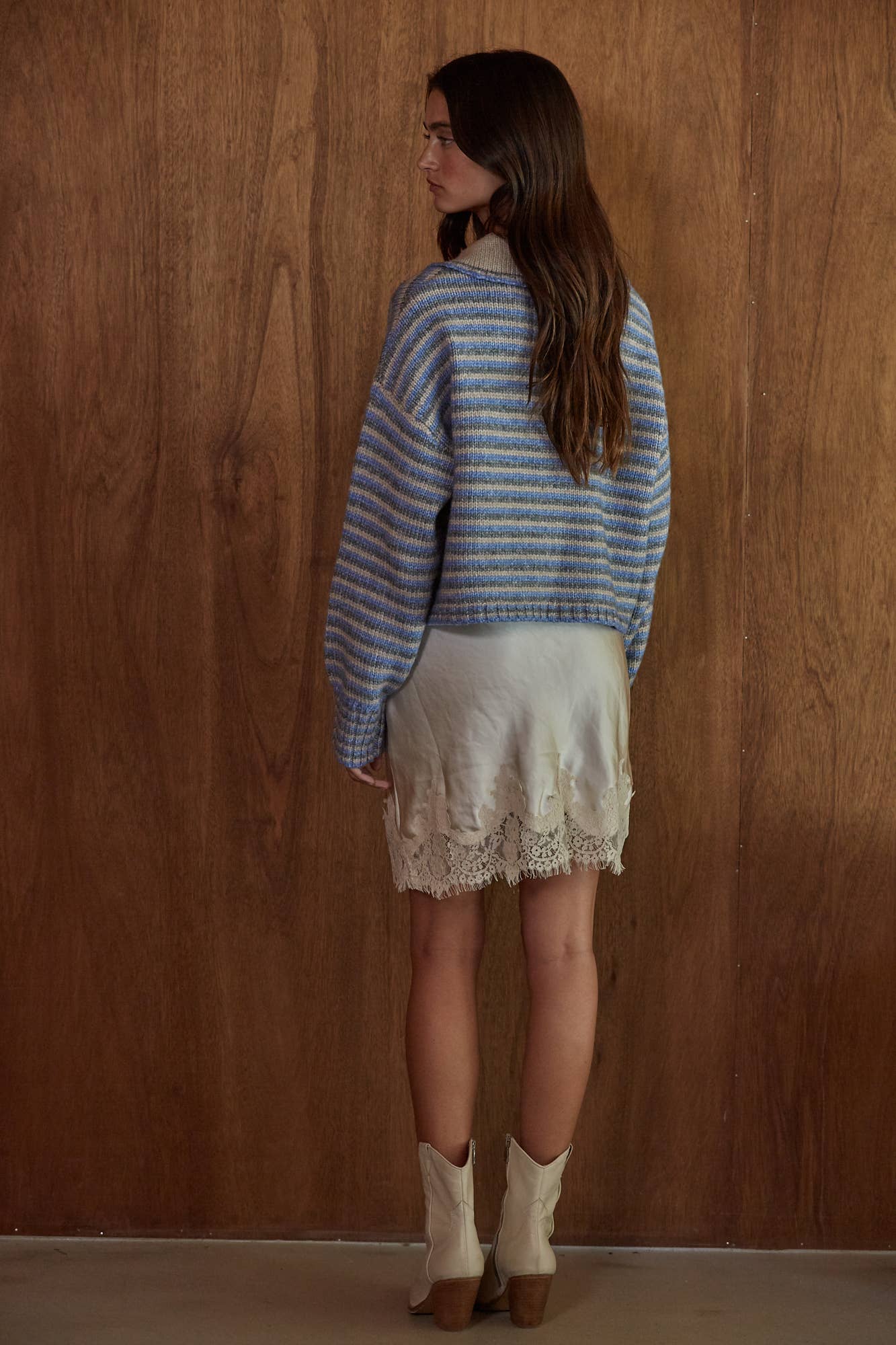 Heda Knit Striped Cardigan