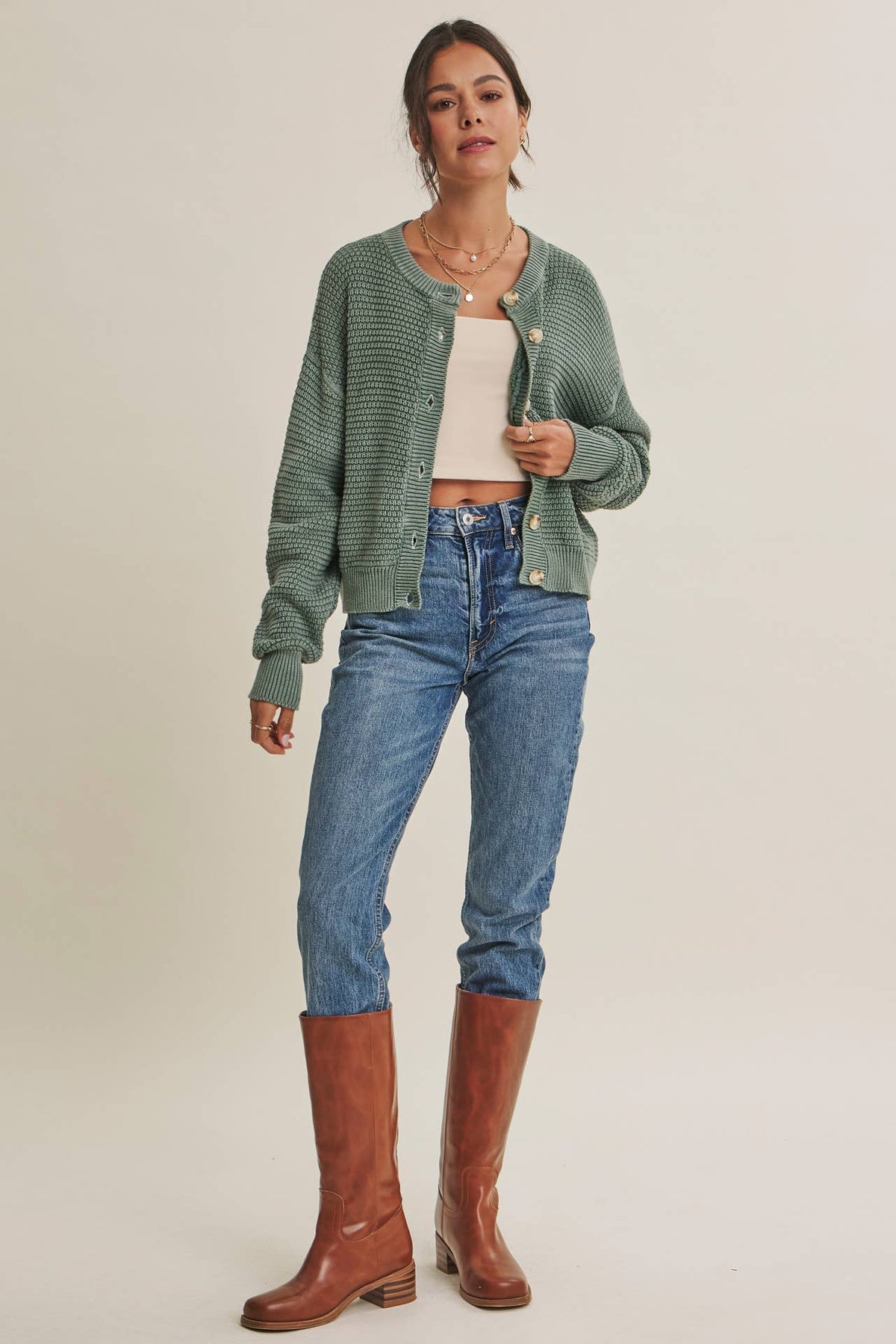 Charlie Button Up Cardigan