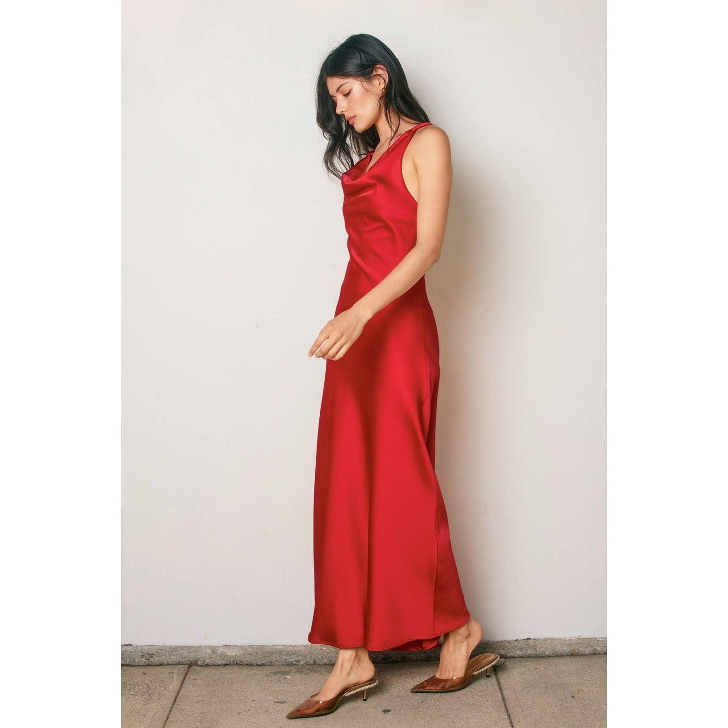 Going Out Twisted Strap Maxi Dress